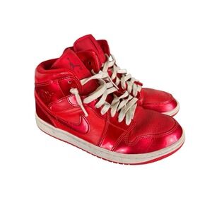Air Jordan 1 Mid Retro Red Pomegranate DH5894-600 Women's Size 9